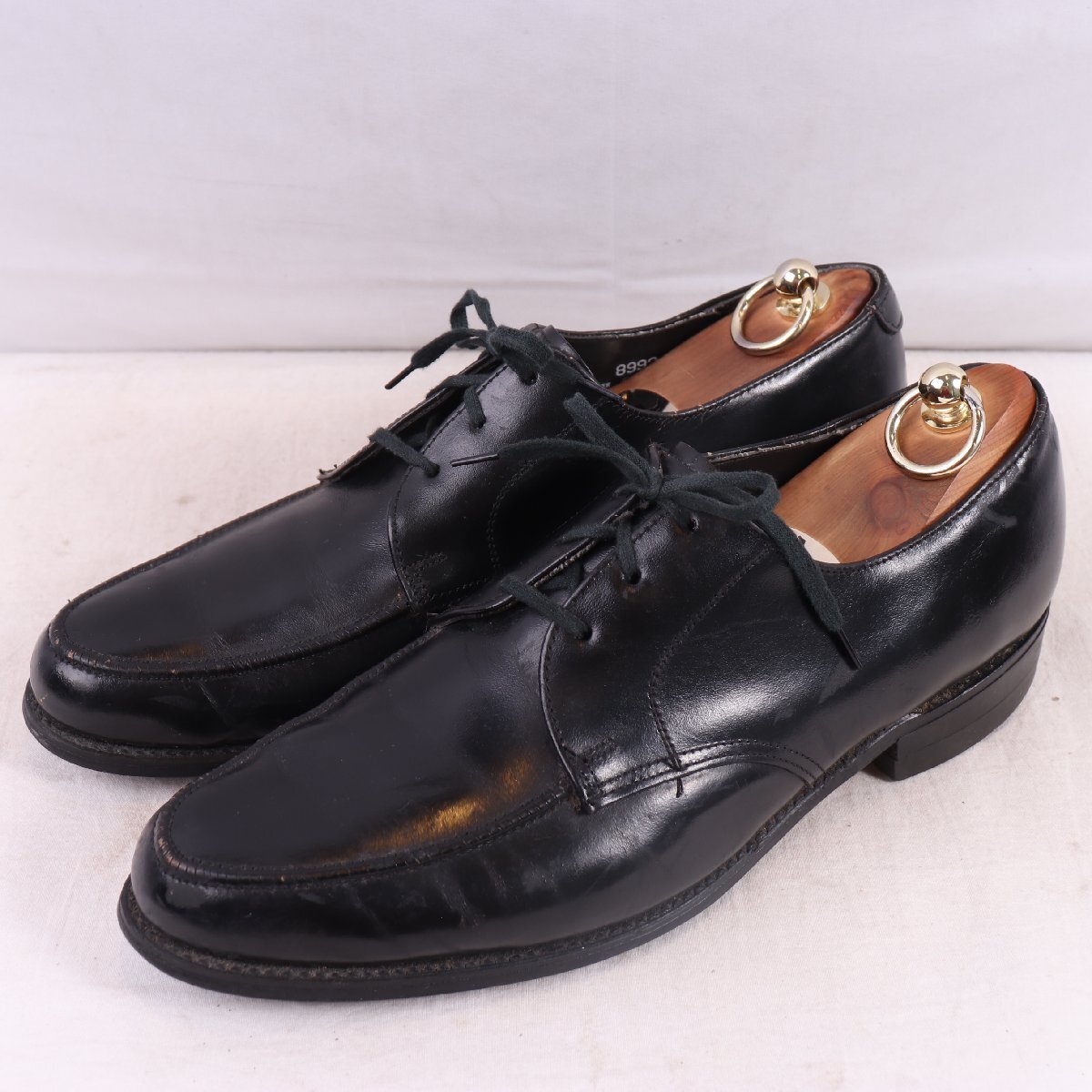 NUNN BUSH / US 10 D / 27.5cm 位 Uチップ ブラック 黒 レザー 本革 ナンブッシュ ヴィンテージ ドレス メンズ 中古 古着 ds5098拍卖