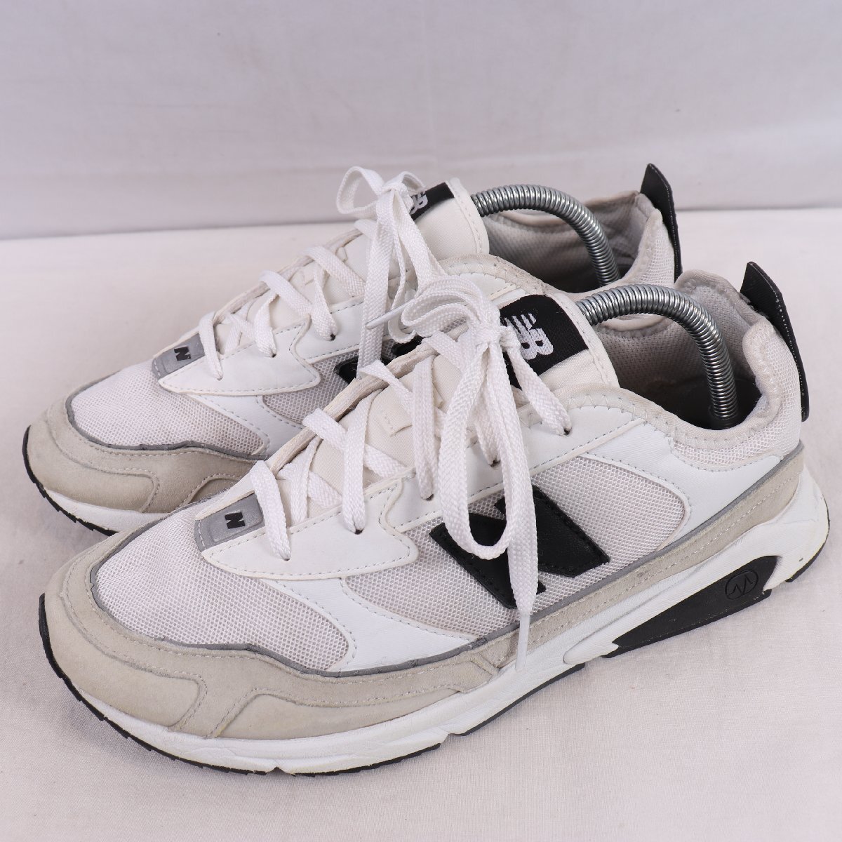 X-RACER ニューバランス 27.0cm/New Balance 白 ホワイト グレー 黒 中古 古着 スニーカー メンズ yy450拍卖