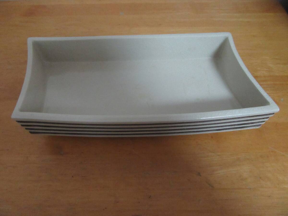 ★水盤★白★華道★花道具★花器★花入れ★花瓶★生け花★盆栽★インテリア★フラワーベース☆用途いろいろ☆拍卖