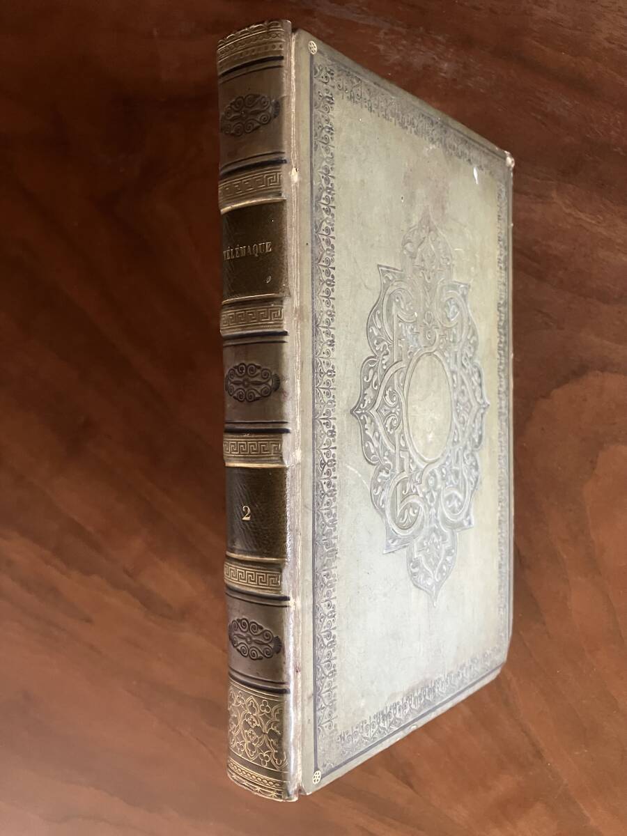 【重厚/総仔牛革エンボス装】フェヌロン『テレマックの冒険』第2巻、Collection des classiques franois. FENELON, 1824.拍卖