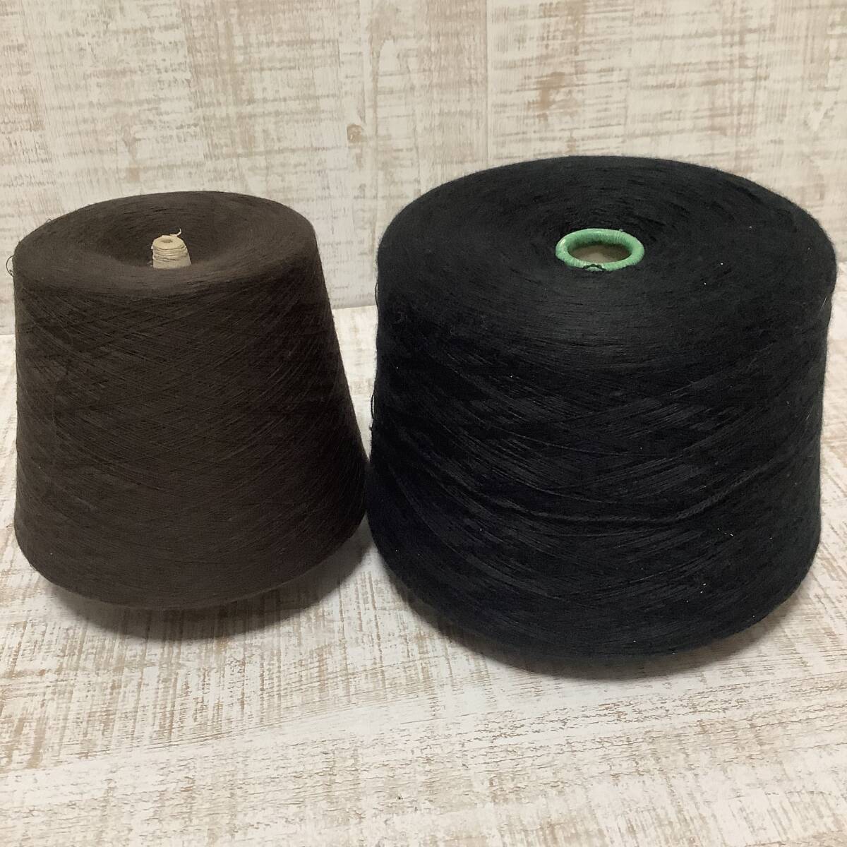 新品◇工業用コーン巻き糸 毛糸 手芸材料 素材糸 セット売り まとめ売り 2個 2,946g C-69拍卖