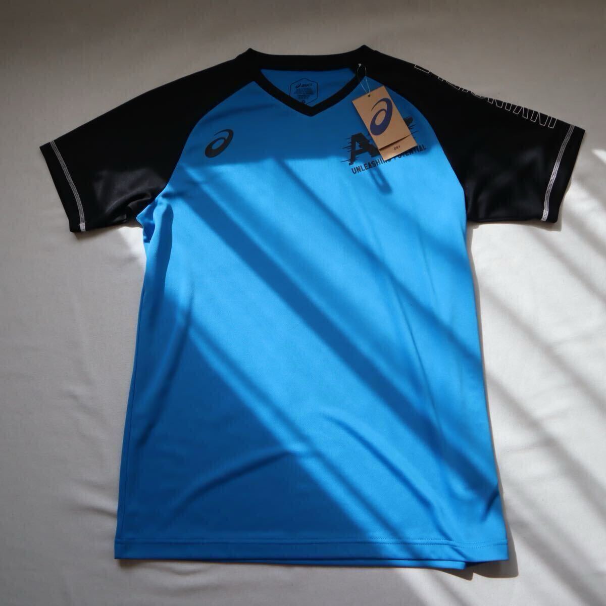 アシックス(ASICS)(メンズ)バレーボールウェア 半袖Tシャツ A77SSTOPVB 2031D713 メンズM拍卖