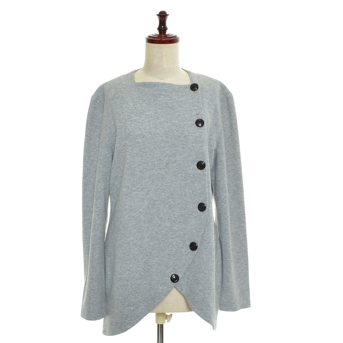 ■530608 Caron chicago ●長袖カットソー サイズ10 80s-90s ヴィンテージ US古着 レディース USA/米国製 グレー拍卖