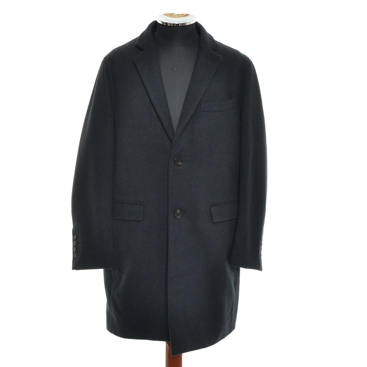 〇542388 BURNER ○チェスターコート サイズM メンズ ネイビー拍卖