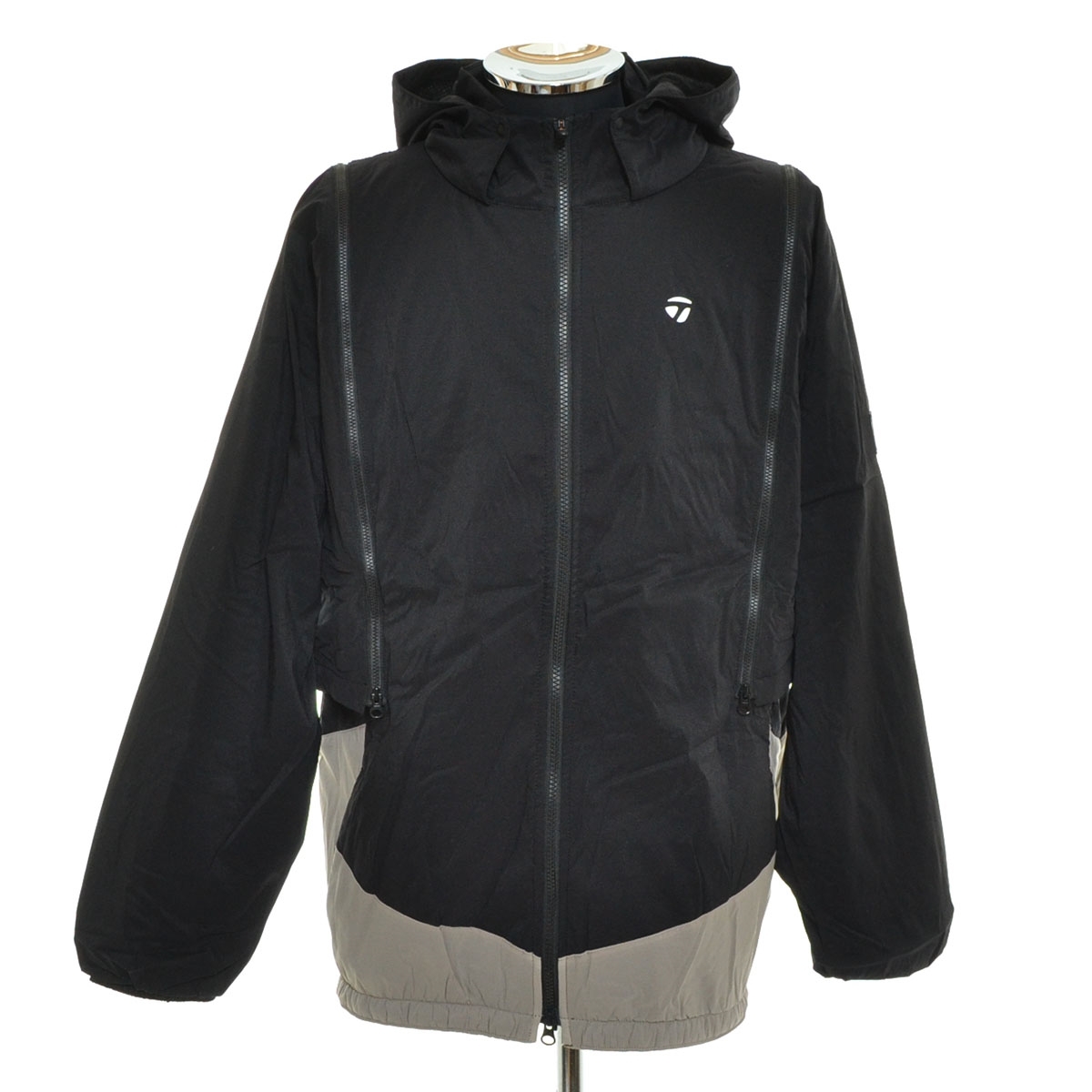 ●539941 TaylorMade テーラーメイド ●ウインドジャケット 23AW トランスフォームオクタジャケット TL104 サイズO メンズ ブラック拍卖