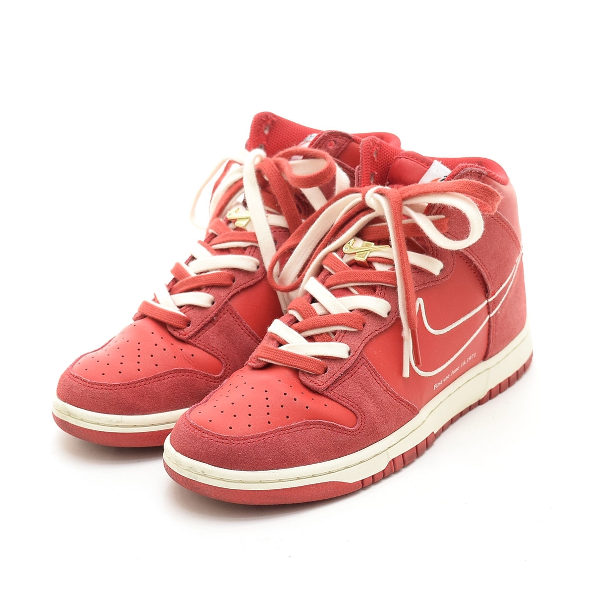 〇530780 NIKE ナイキ ◯スニーカー DUNK HI SE First Youth ダンクハイ DH0960-600 サイズ25.5cm メンズ レッド拍卖