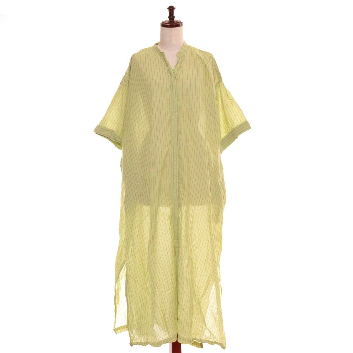 ■502449 AMERICAN HOLIC アメリカンホリック ●ワンピース ふんわりインドボイルロングOP サイズL 23ss レディース ミント グリーン拍卖