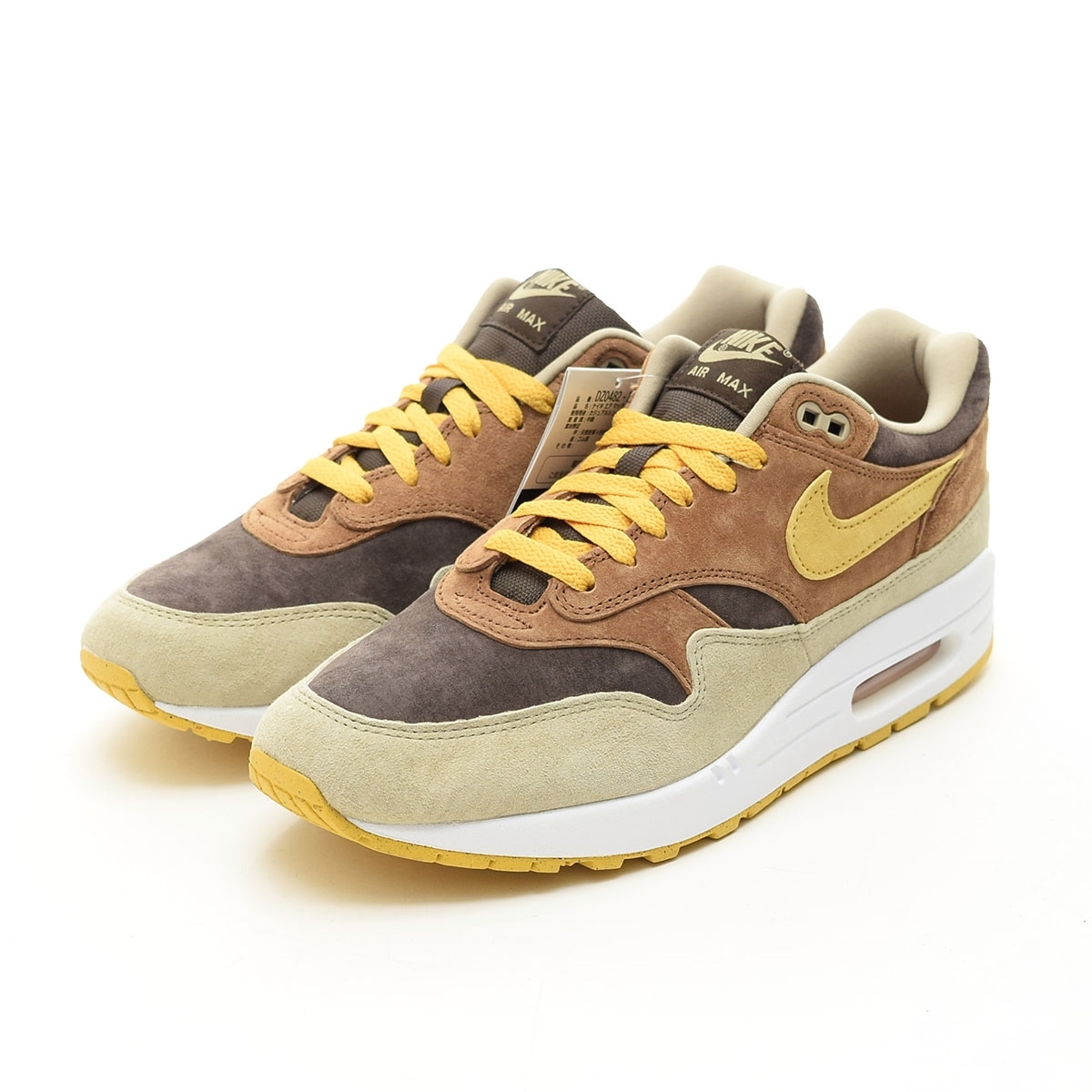 ●541894 未使用品 NIKE ナイキ ●スニーカー AIR MAX 1 PRM PECAN DZ0482-200 サイズ27.5cm エアマックス ピーカン メンズ ブラウン拍卖
