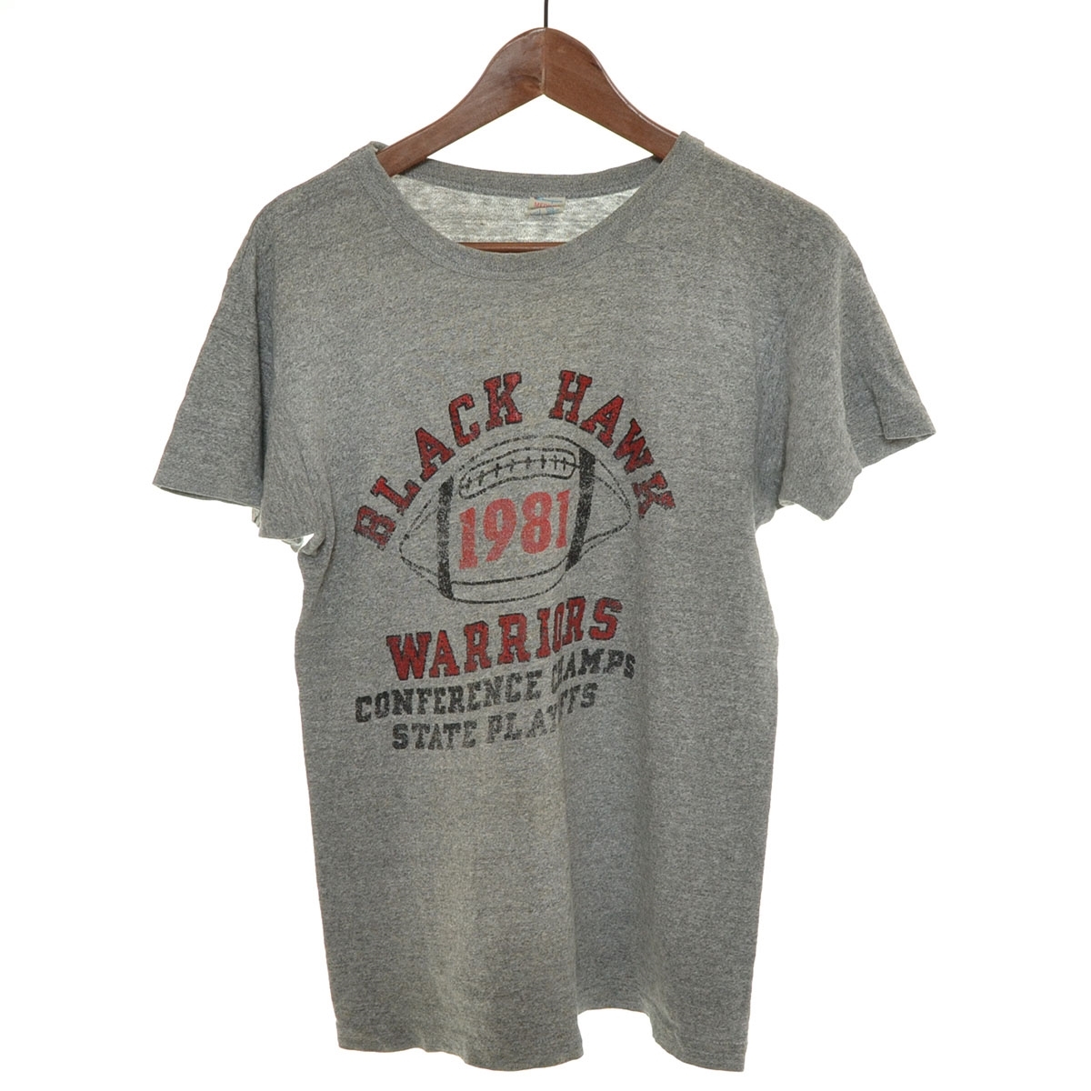 ●541074 Champion チャンピオン ●Tシャツ 半袖 80s USA製 レーヨン サイズM 88 12 トリコタグ 霜降り ヘザー メンズ グレー拍卖