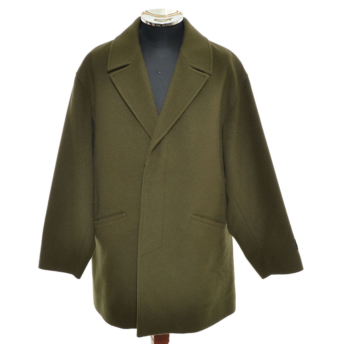 ●541442 JOURNAL STANDARD ジャーナルスタンダード ●チェスターコート PECOLAMB 19020600233030 サイズM ピリング加工 メンズ グリーン拍卖