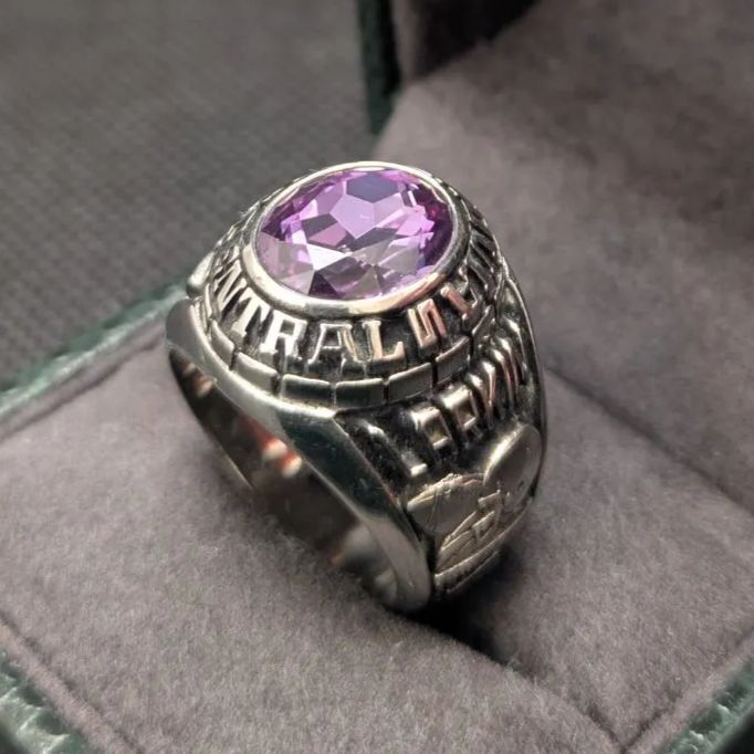 JOSTENS LTM 16号 2000年 NY カレッジリング アメリカ 米国 ヴィンテージ ニューヨーク Cazenovia Central School JOSTEN ジャスティン社拍卖