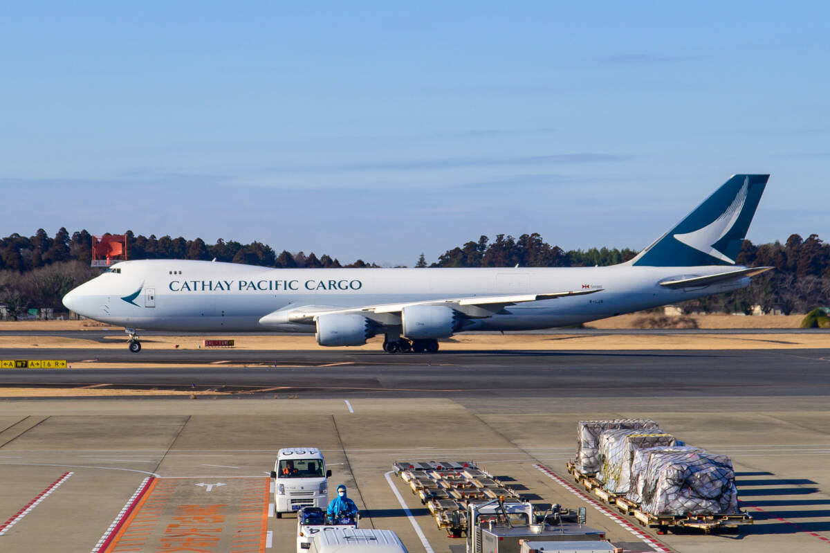 飛行機 デジタル 画像 ボーイング747 キャセイパシフィック航空 カーゴ 3拍卖