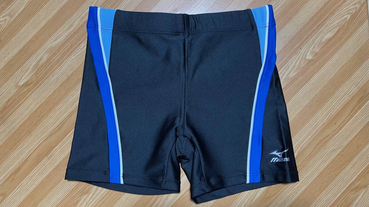 新品!MIZUNO スイムウエア 85MH-30892 ショートスパッツL S ブラック×ブルー拍卖