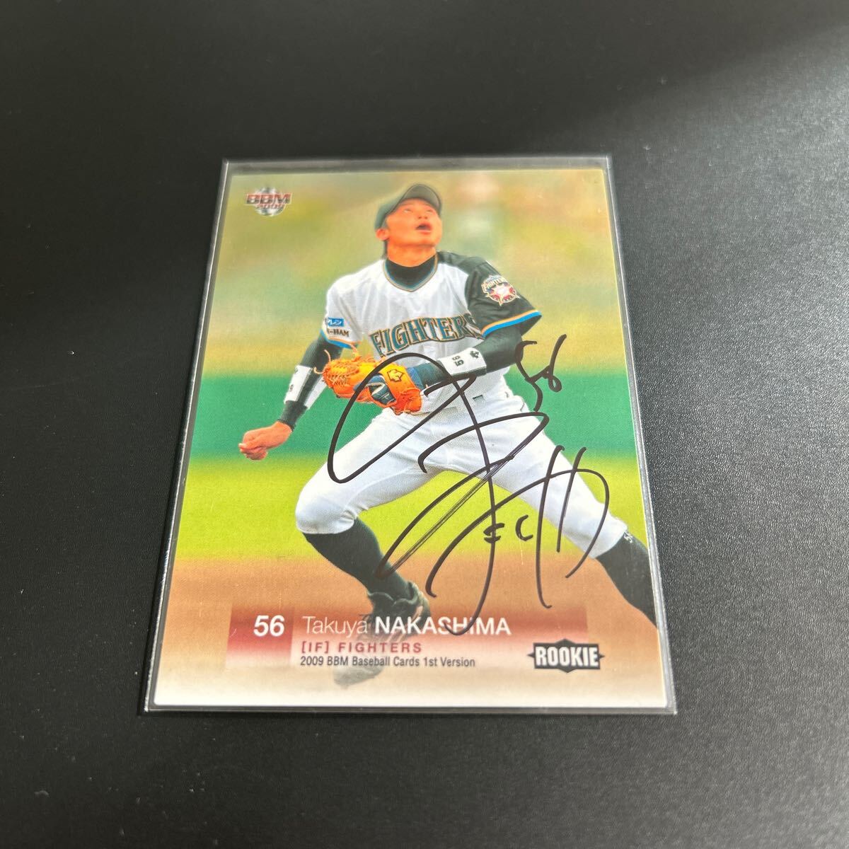 BBM EPOCH 2009 北海道日本ハムファイターズ 中島卓也 直筆サインカード ルーキーカード 拍卖
