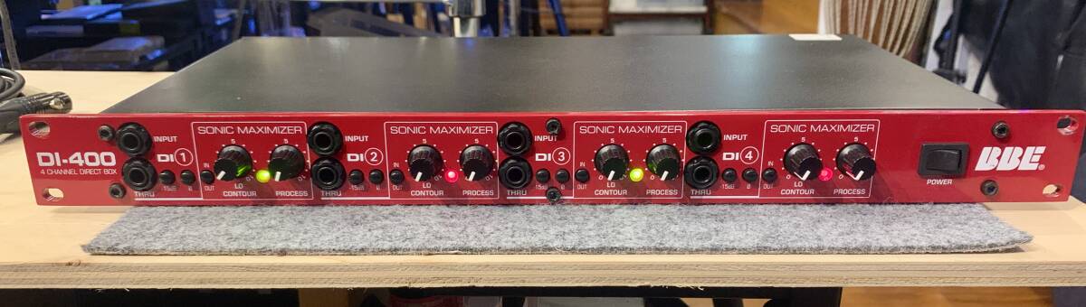 【動作確認済】 BBE(ビービーイー)/ DI-400 ラックマウント型(4ch ダイレクトインプットボックス)拍卖