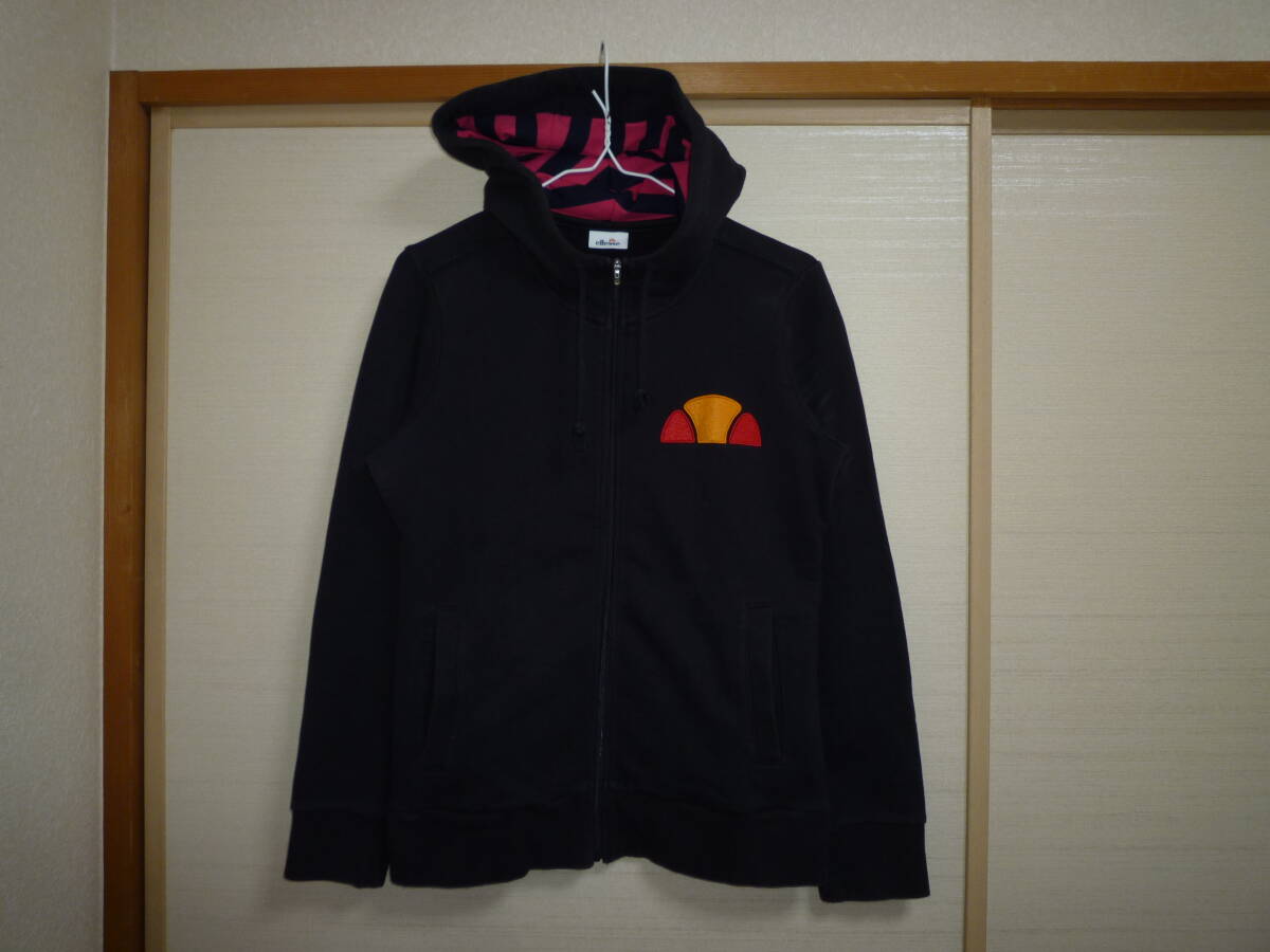 エレッセ ellesse パーカージャケット 黒 Mサイズ拍卖