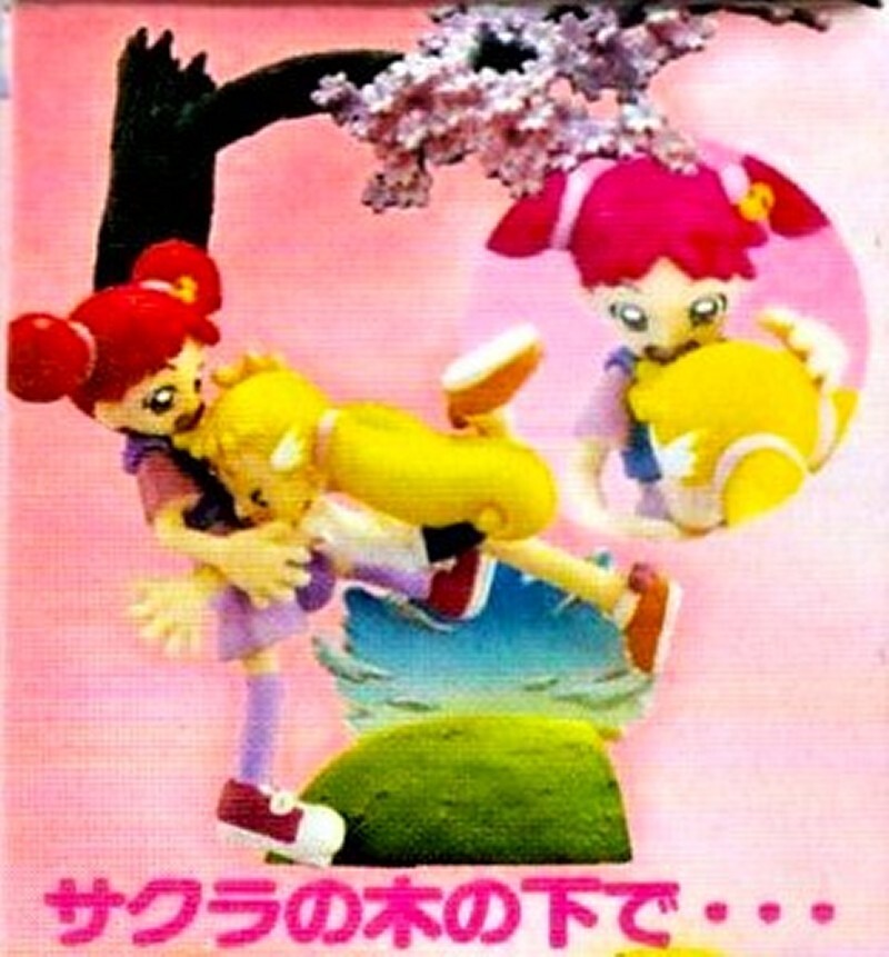 おジャ魔女どれみ ドッカーン! フィギュアコレクション 春風どれみ&ハナちゃん サクラの木の下で・・・拍卖