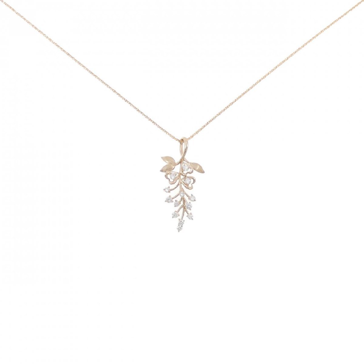 K18PG ダイヤモンド ネックレス 0.27CT拍卖