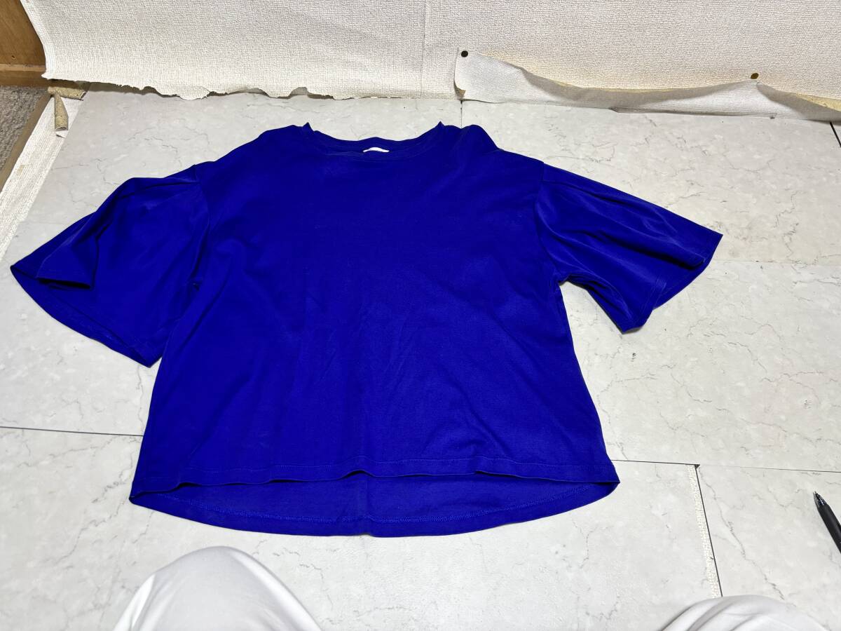 d3248◆AMERICAN HOLICコットン半袖カットソーLブルー◆美品拍卖