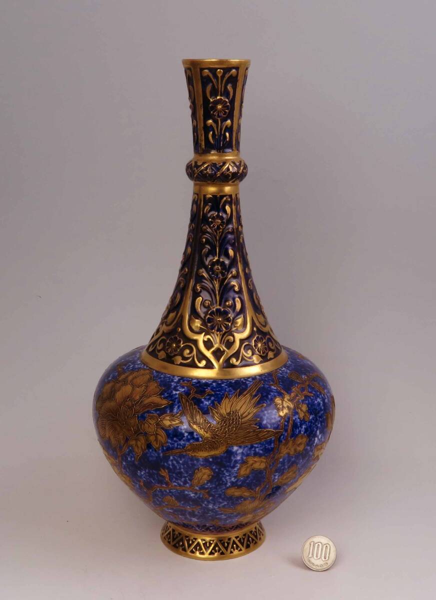 Royal・Crown・ダービー = 豪 華 花 瓶 ・ 1877-1879年製 貴重な逸品です。 (1級品) 拍卖