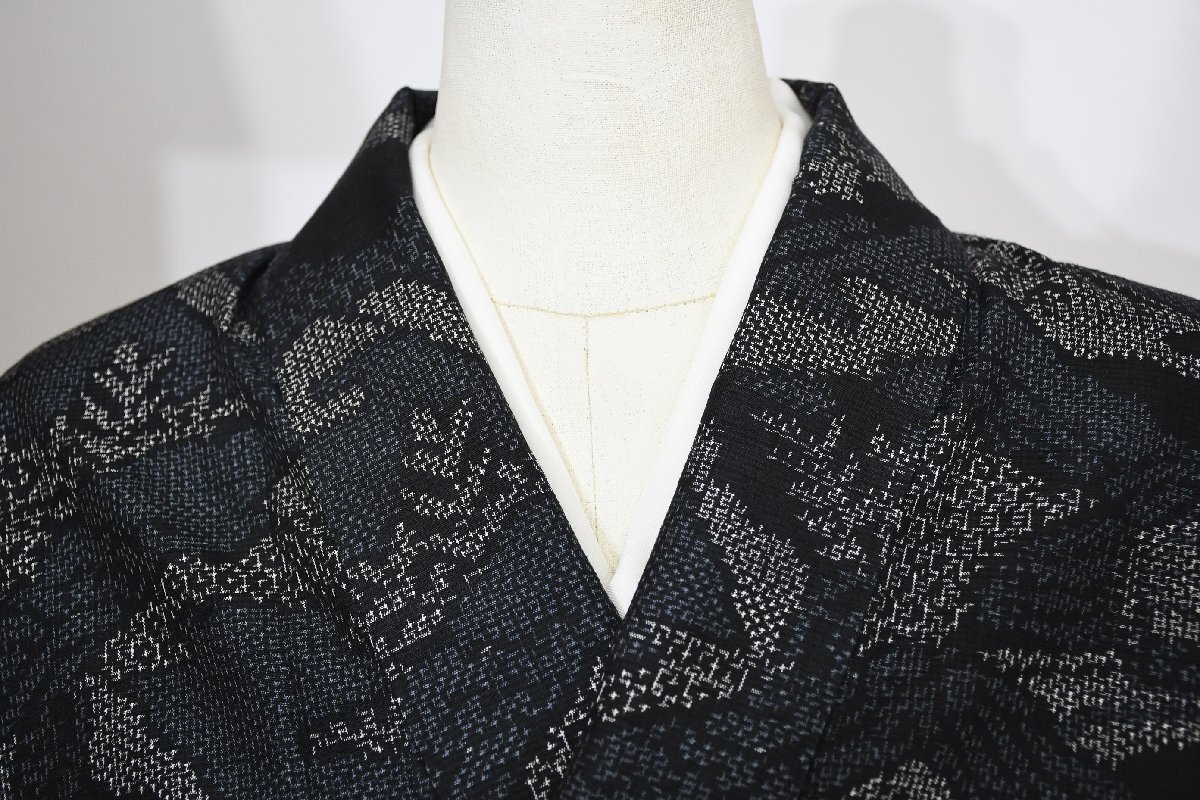 紬 つむぎ 風景 身丈152cm 裄丈64cm ★着物 pb-3315 桜庭呉服店拍卖