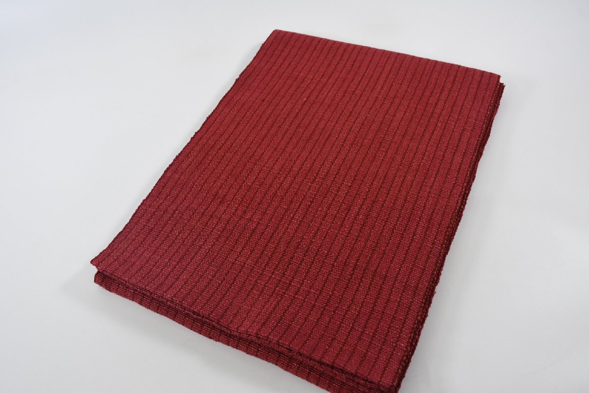 袋名古屋帯 紬地 無地 柔らかい帯 帯丈343cm ★着物屋 ne-14497 桜庭呉服店拍卖