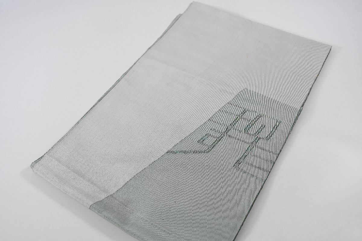 袋名古屋帯 松葉仕立て 字模様 帯丈363cm ★着物屋 ne-14645 桜庭呉服店拍卖