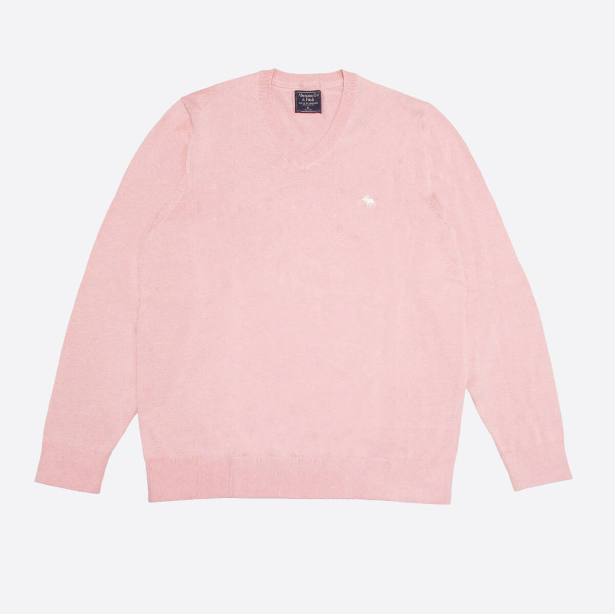 ★SALE★Abercrombie & Fitch/アバクロ★ピマコットンVネックセーター (Pink/XL)拍卖