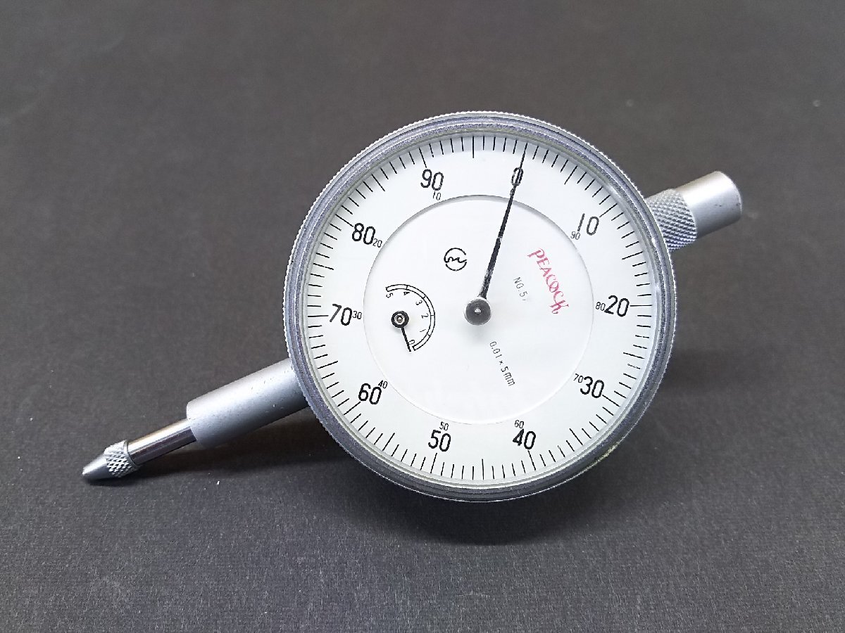 ◎PEACOCK No.5 0.001mm ダイヤルゲージ 現状品◎Z-2408拍卖