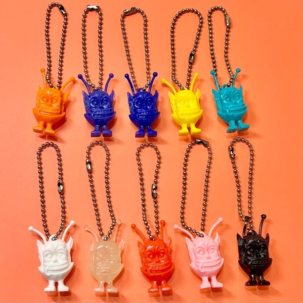 Martian Fink マーシャンフィンク キーチェーン 10色セット Rat Fink ラットフィンク Moon Goon ムーングーン キーホルダー拍卖