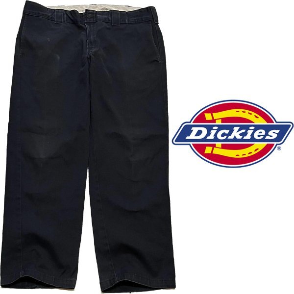 1点物◆ディッキーズ873スリムワークパンツ黒チノパン古着メンズ38XLレディースOKアメカジ90sストリート/スポーツ中古ワークブランド348454拍卖