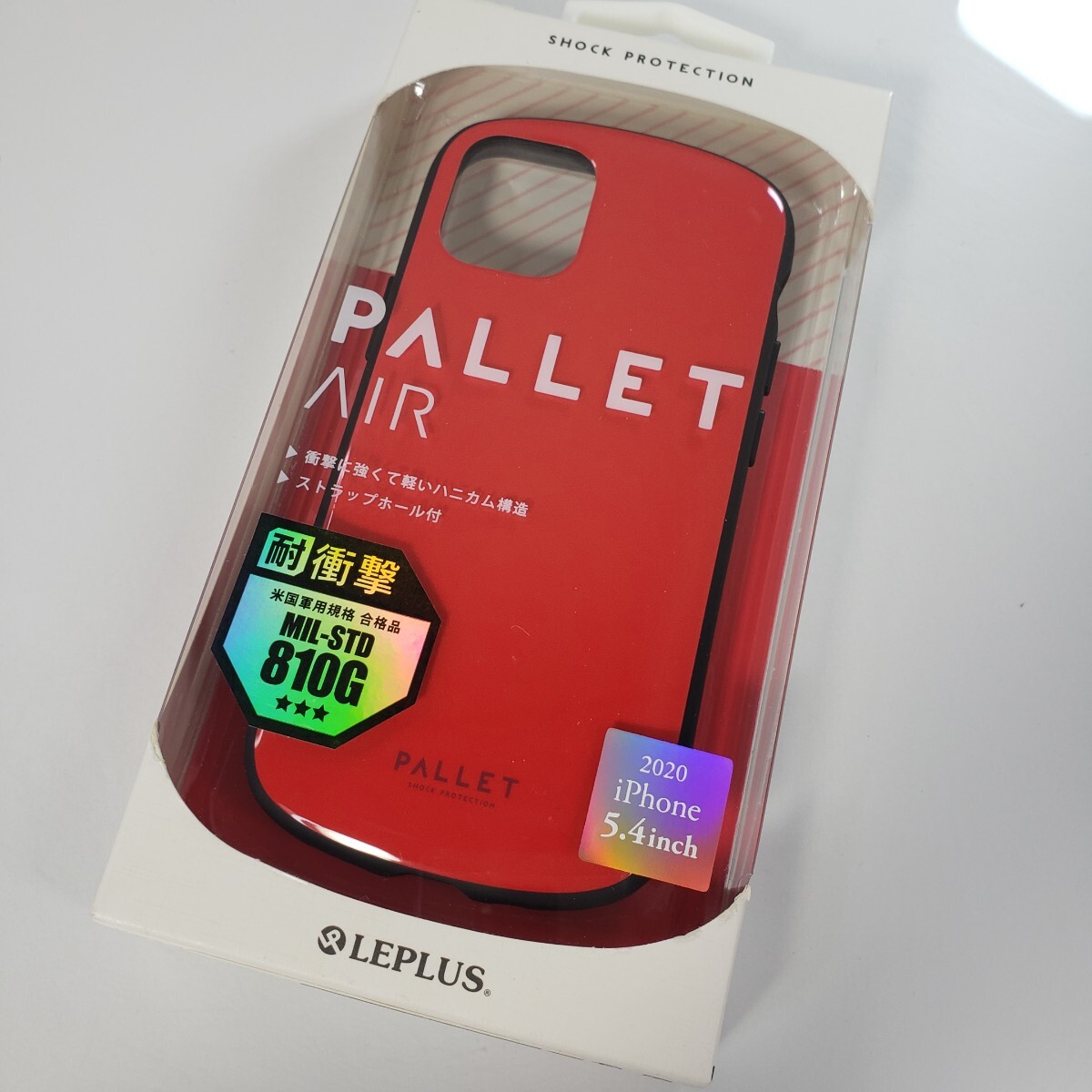 iPhone 12 mini 薄型軽量 耐衝撃ハイブリッドケース レッド 1042拍卖