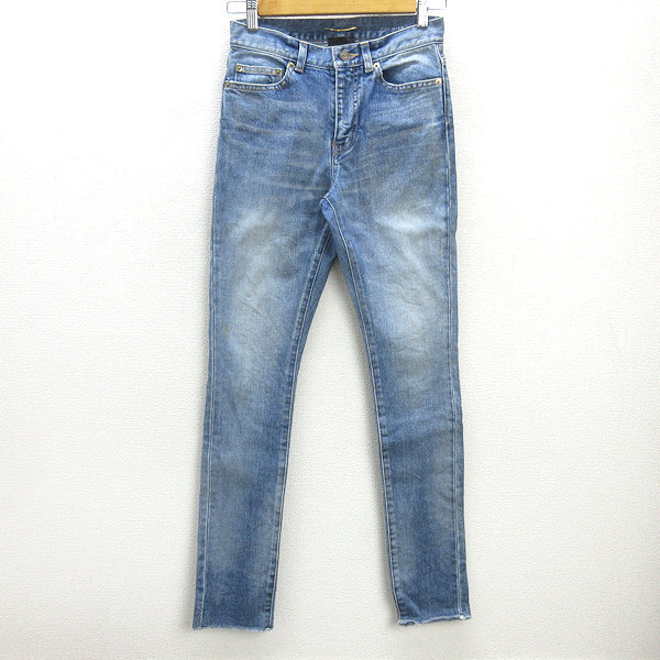 H■サンローラン/SAINTLAURENT PARIS 454857 Y897M スキニーデニムパンツ ジーンズ【25】LADIES■68 【中古】拍卖
