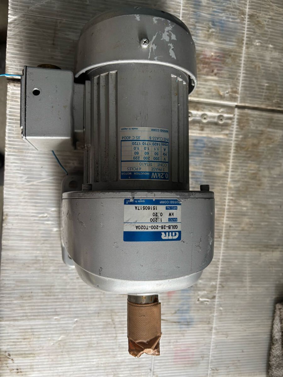 ff1205 NISSEI ギア 減速モーター 未使用品 現状拍卖