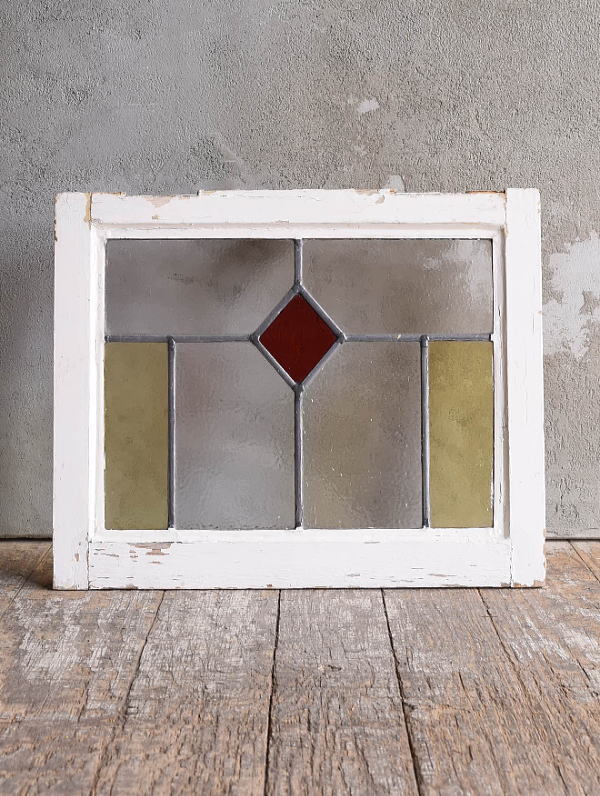 イギリス アンティーク ステンドグラス 窓 幾何学 12970拍卖