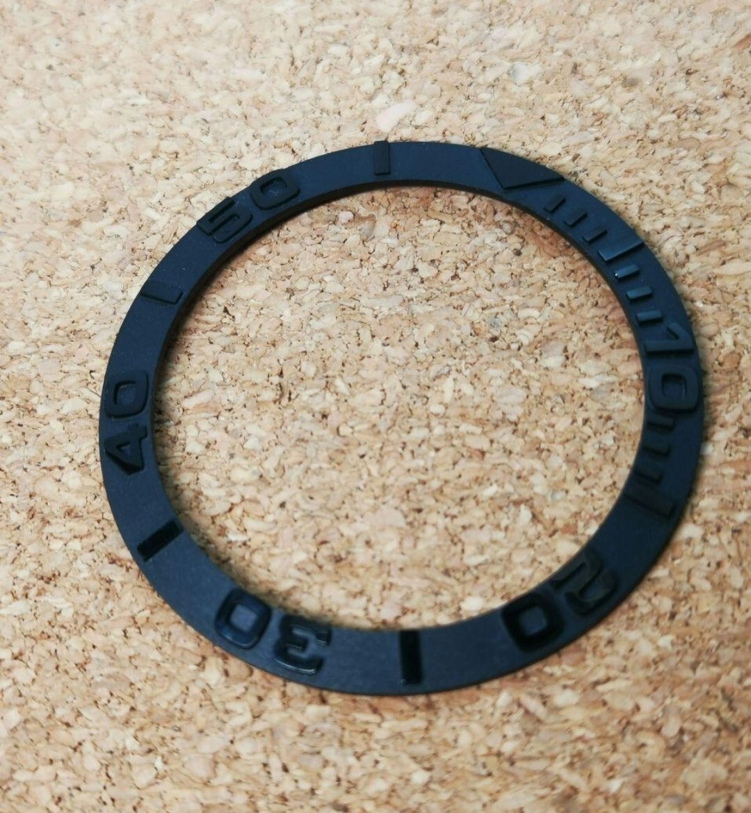 ベゼルインサート ブラック 38mm 腕時計 ウォッチ カスタム 交換 修理 補修 パーツ MOD 等 インサート拍卖
