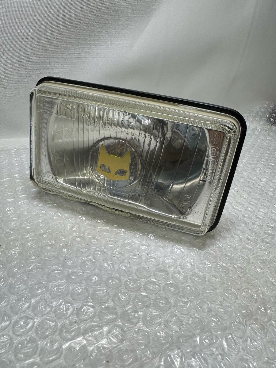 クリア マーシャル 859GT 当時物 角型 ランプ 族車 旧車 Marchal フォグランプ ドライビングランプ 希少 割れあり拍卖