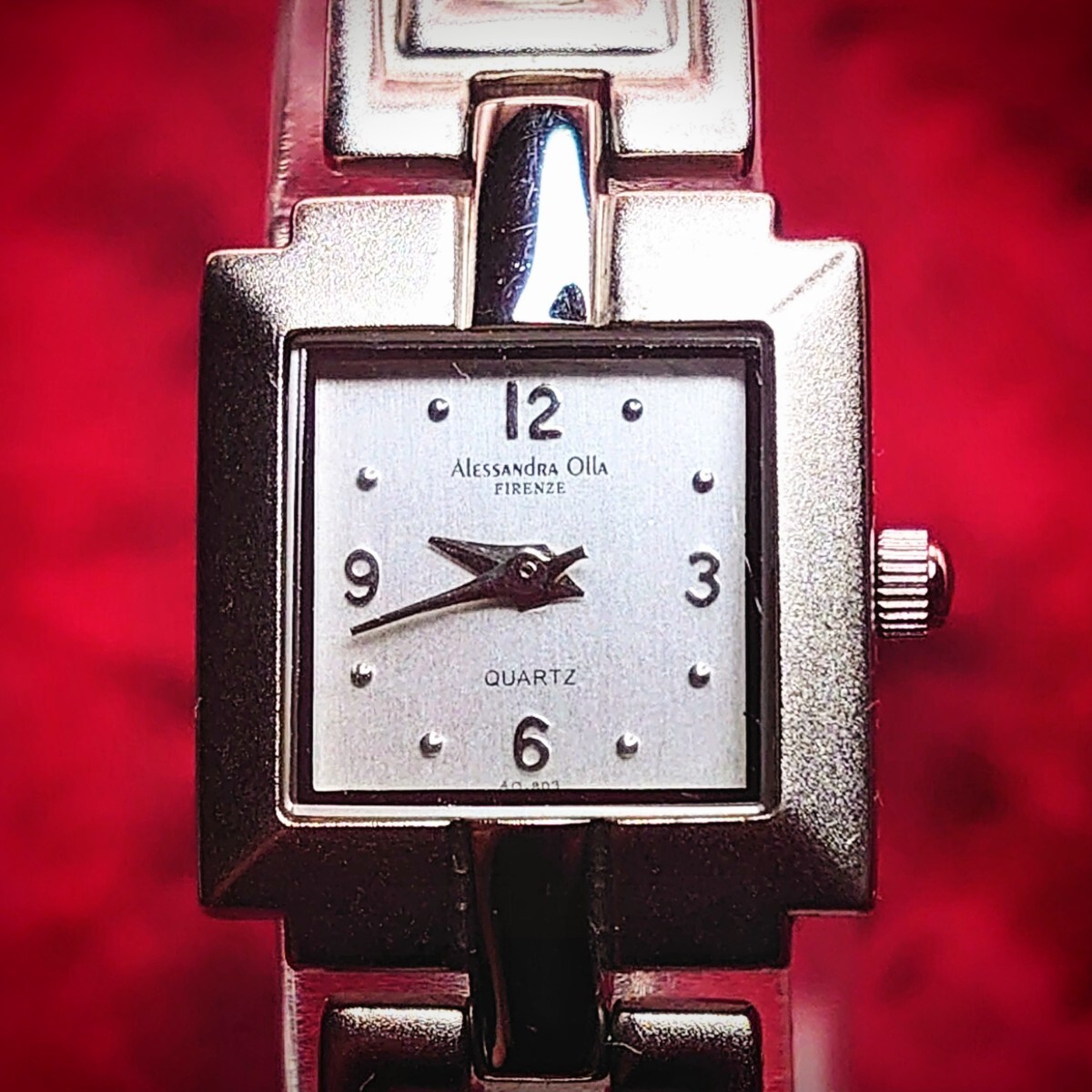 259【電池交換済】alessandra olla firenze AO-803 ブレスレット 3針アナログ レディース腕時計 アレクサンドラオーラ・フィレンツェ 拍卖