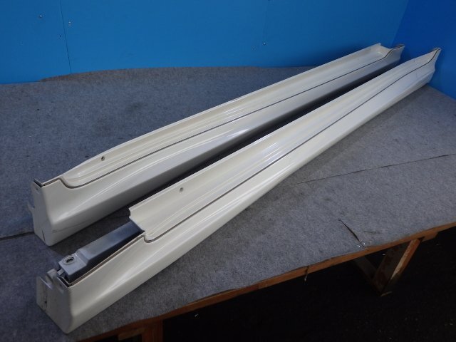 【E】 モデリスタ MODELLISTA サイドスポイラー サイドスカートトヨタ純正 サイドステップ GWS204 クラウン 062 ホワイトパール GRS200拍卖