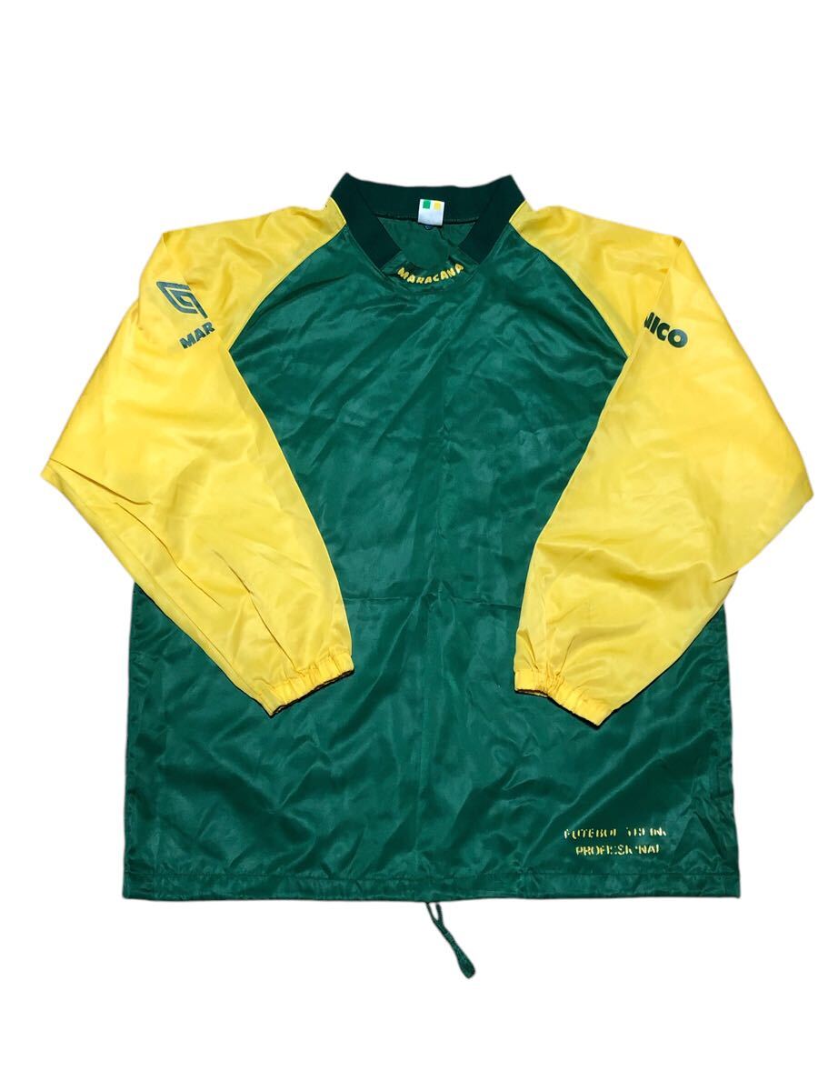 【サッカー】90s MARACANA ナイロンピステ ナイロンジャケット Lサイズ 緑 黄色拍卖