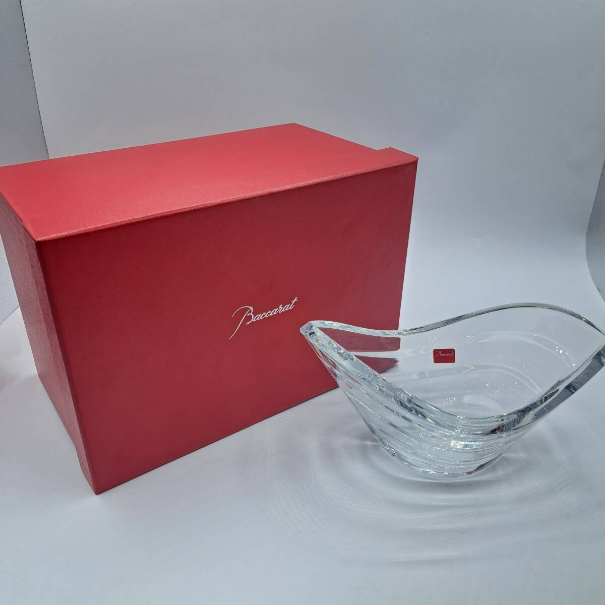N41086● Baccarat バカラ 食器 ボウル ウェーブボウル クリスタルガラス ブランド インテリア キッチン フラワーベース オブジェ拍卖