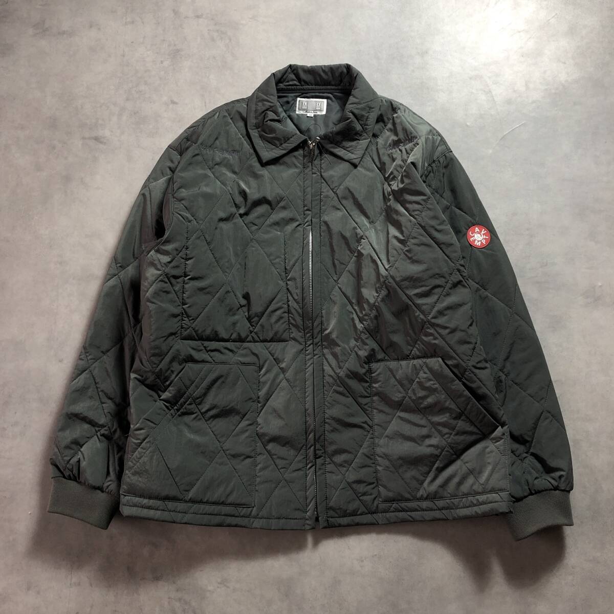 GQ1774◇C.E : 24aw QUILT ZIP JACKET◇M◇グレー 定価¥45100- シーエー キルトジップジャケット拍卖