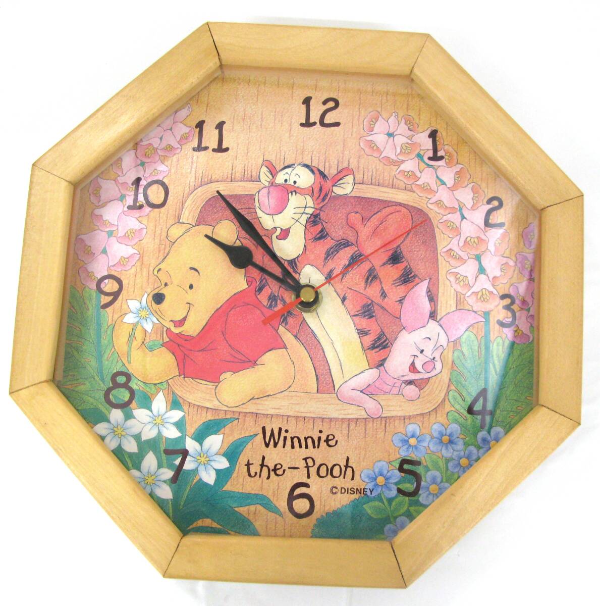 【菊水-13157】ディズニーくまのプーさん/winnie the phoo/掛け時計/クオーツ/中古品(TK)拍卖