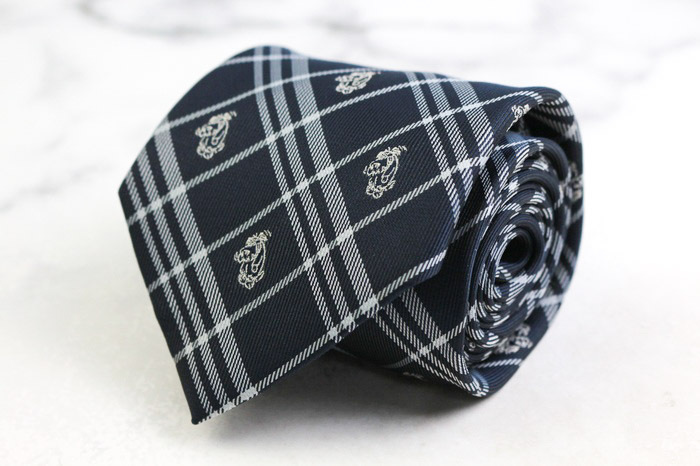 ワッキーレース ブランド ネクタイ ケンケン チェック柄 小紋柄 キャラクター柄 シルク PO メンズ ネイビー WACKY RACES拍卖