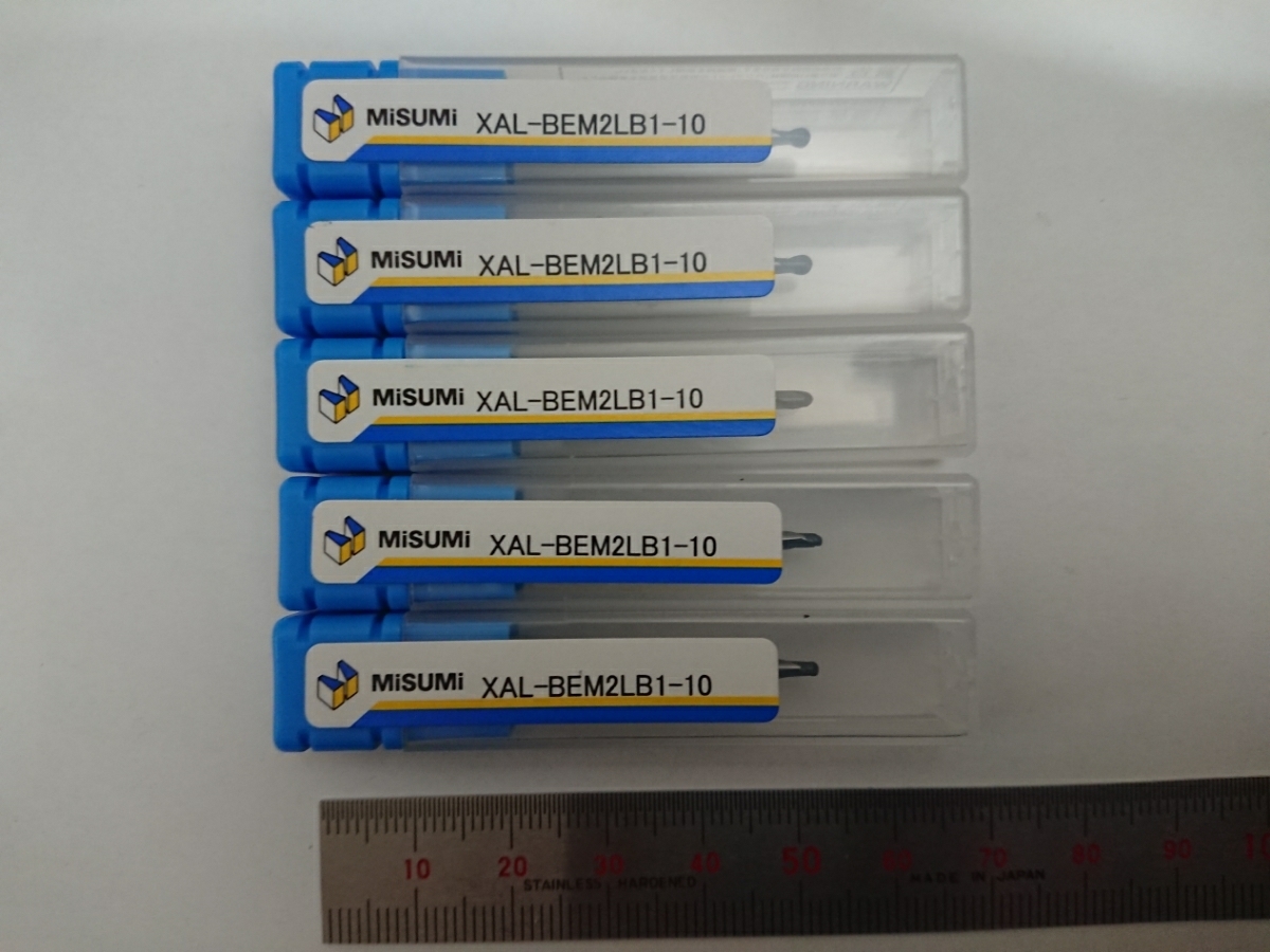 R1 首下10mm 新品 超硬 ボールエンドミル 5本セット misimi ミスミ製拍卖