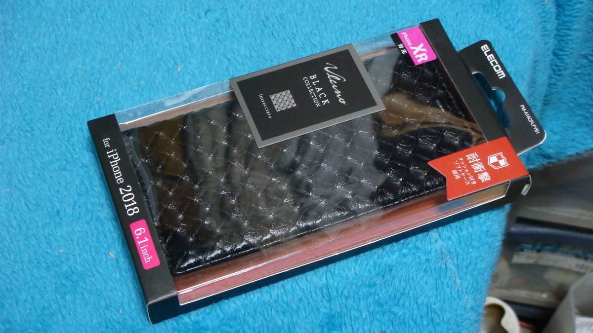 ELECOM iPhone2018 6.1inch iPhoneXR用手帳型ケースPM-A18CPLFYB1 送料無料拍卖