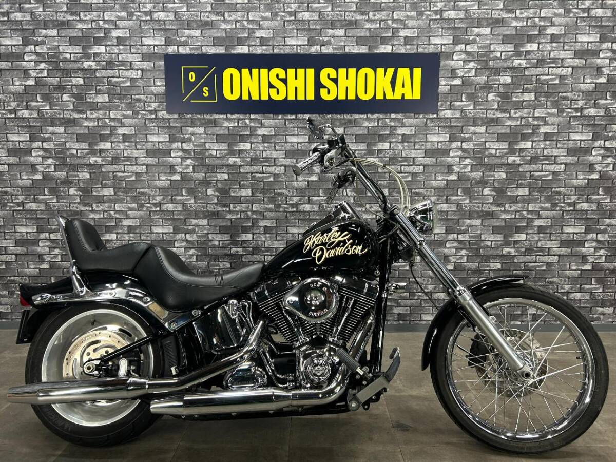 ☆ハーレーダビッドソン FXSTC ソフテイルカスタム S&Sエアクリ サイドバックステー 大阪から 大西商会拍卖