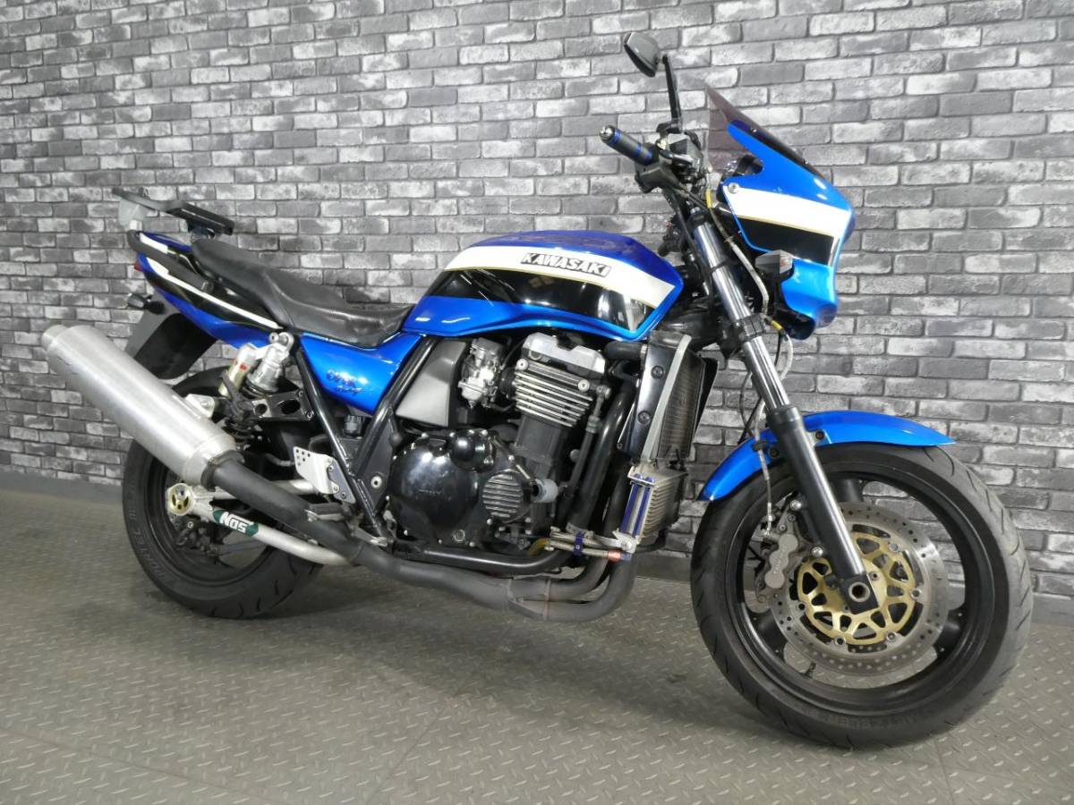 ☆カワサキ ZRX1100 リアキャリア 社外スクリーン エンジンスライダー 大阪から 大西商会拍卖