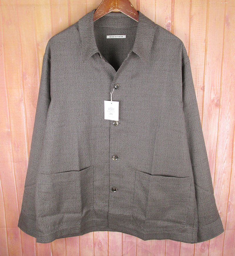 LAJ27205 WORK NOT WORK ワークノットワーク Dobby Work Jacket ドビー ワークジャケット UW26-13R002 グレー MEDIUM 未使用拍卖