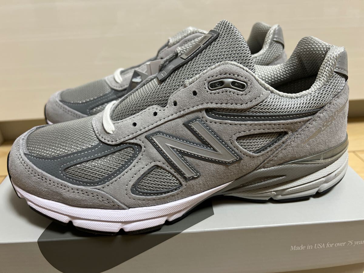 ★新品ニューバランス U990V4 GR4 グレー US8.0 26cm made in USA new balance★拍卖